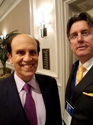 Michael Milken and Hank Campbell at Future of Health Summit